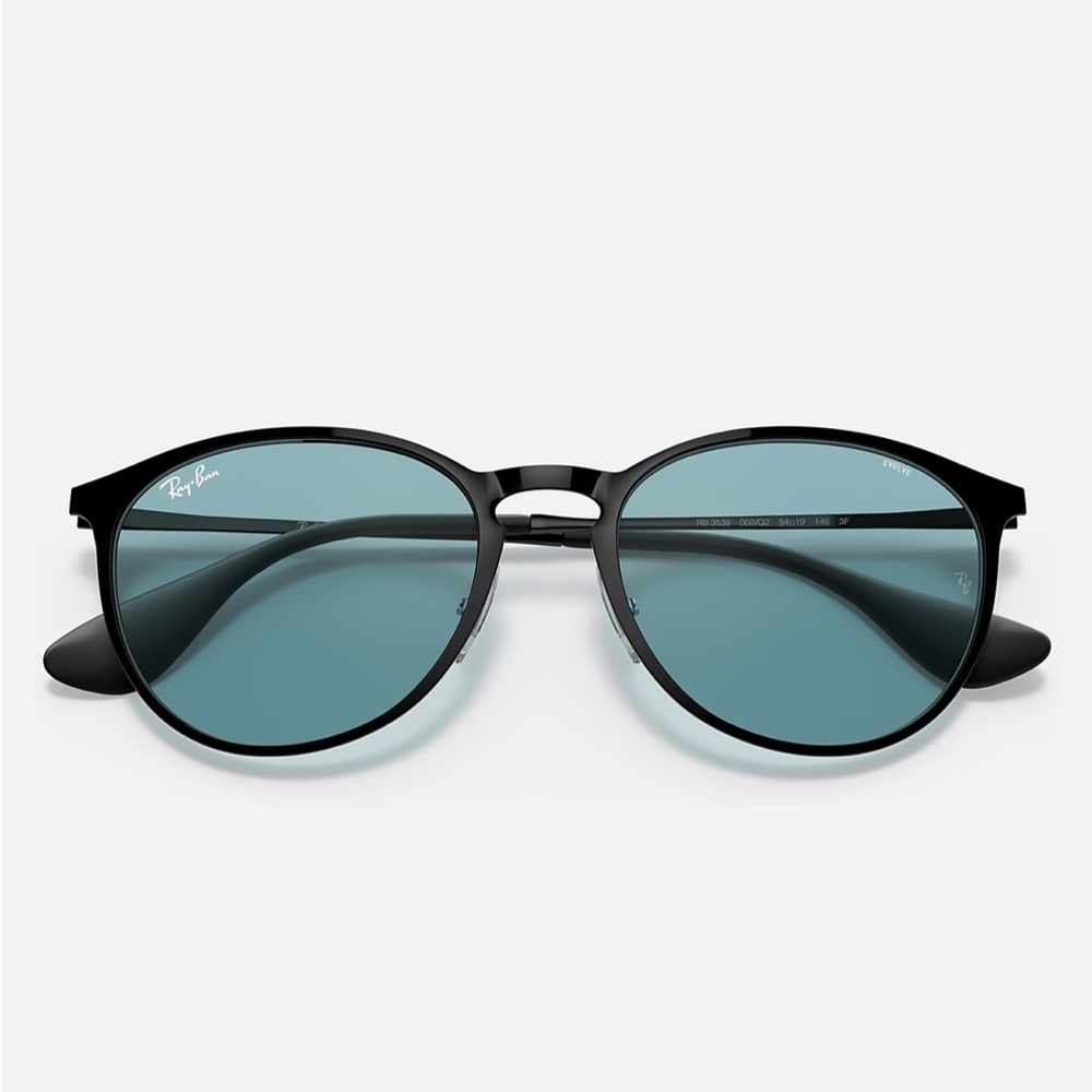 Ray Ban Erika Evolve Black Metal Sunglasses